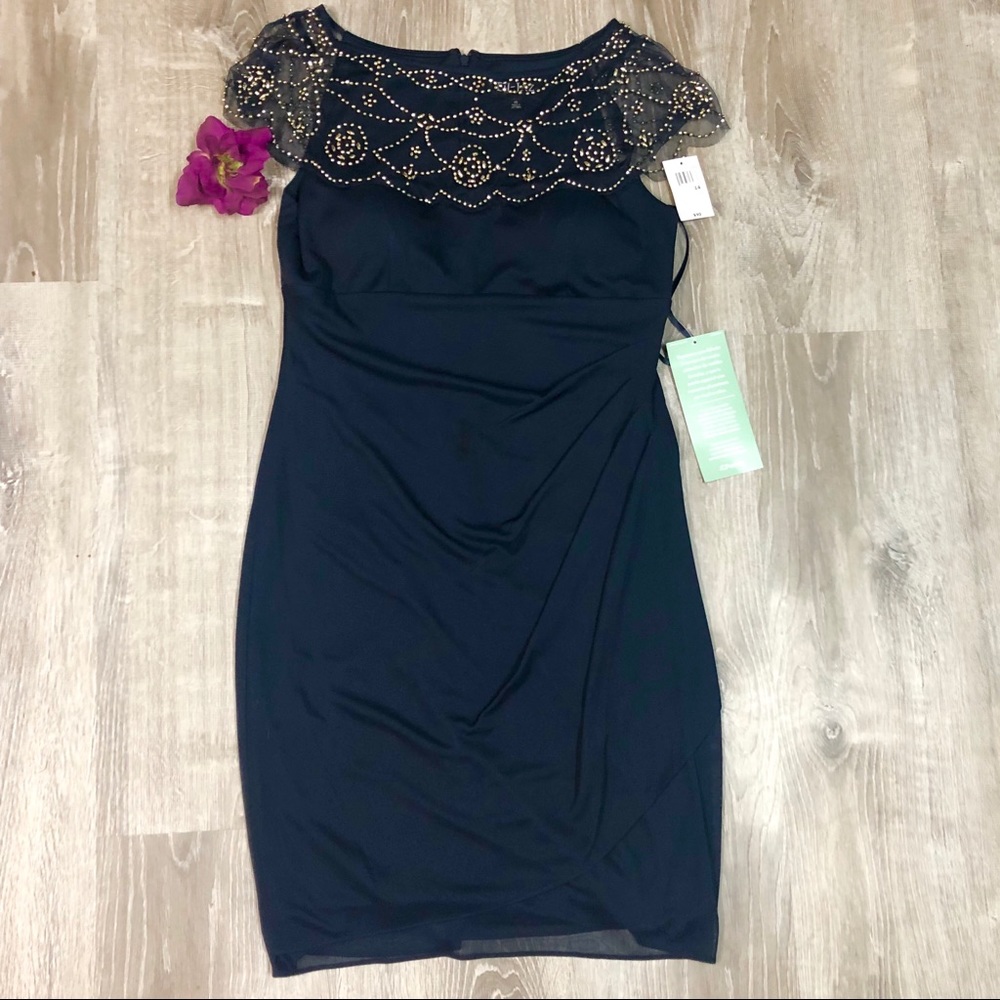 💎NWT💎 Gorgeous Midnight Blue Embellished Dress